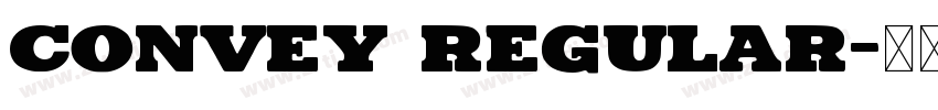 CONVEY REGULAR字体转换